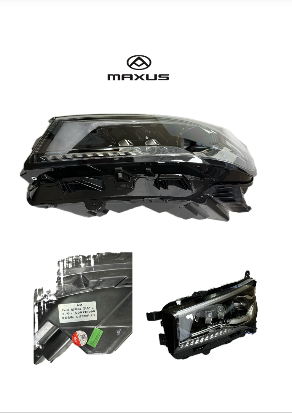 C00113995 Scheinwerfer Fahrerseite links Maxus Deliver 9